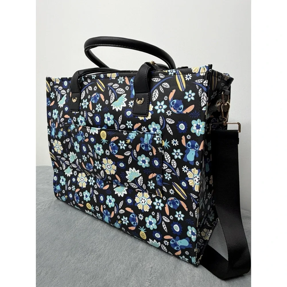 Disney Lilo & Stitch Tote Travel Bag All Over Print Purse Excellent Condition - Picture 4 of 7
